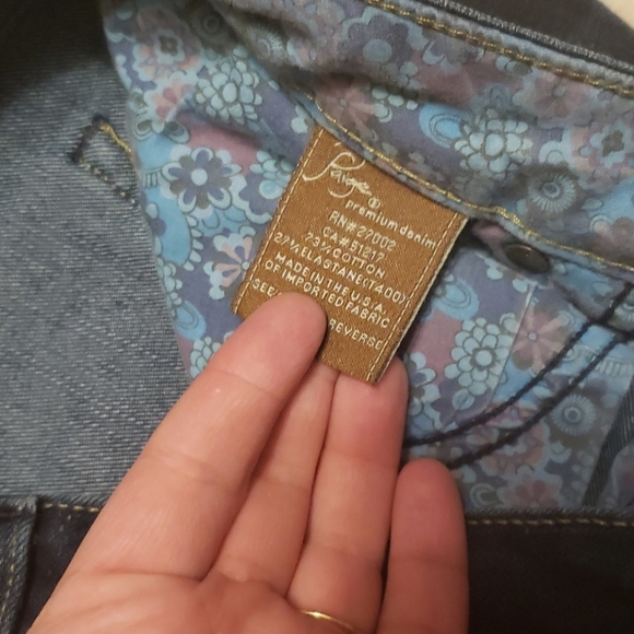 PAIGE Bootcut Dark Wash Jeans sz 28 - Picture 5 of 8